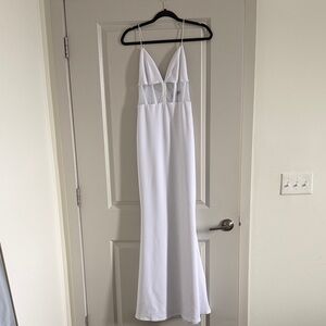 Nookie White Backless Maxi Dress